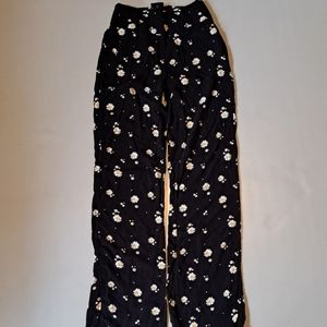 Rue 21 black pants with flowers